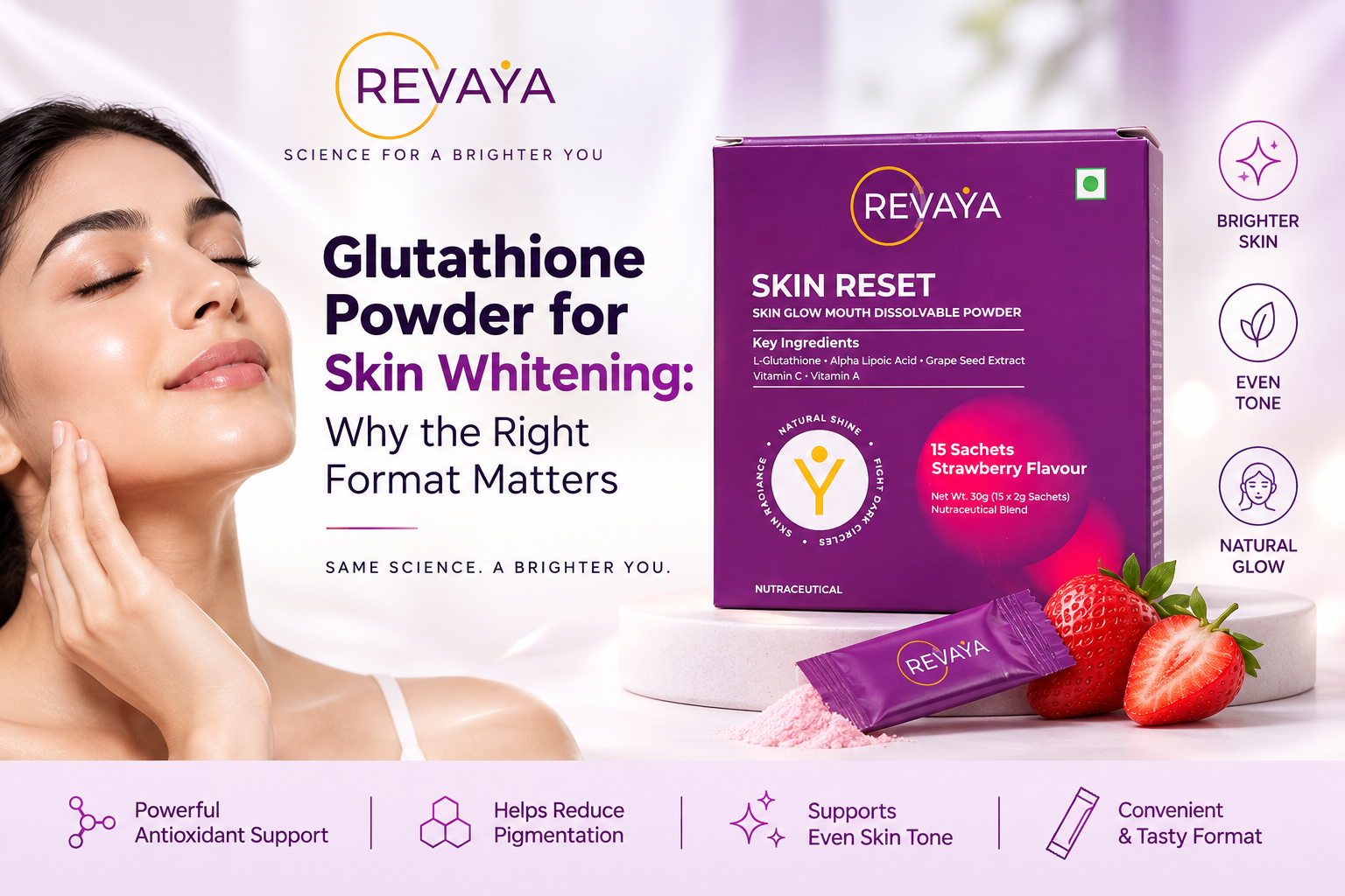 glutathione powder for skin whitening